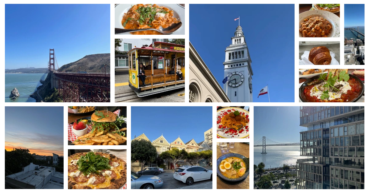 A San Francisco Weekend Itinerary for First Timers, from a Local - photo collage